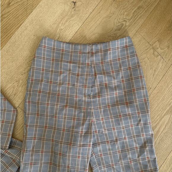 Tularosa - Rachel Plaid Blazer and Pants Set in Brown & Orange - Picture 3 of 8